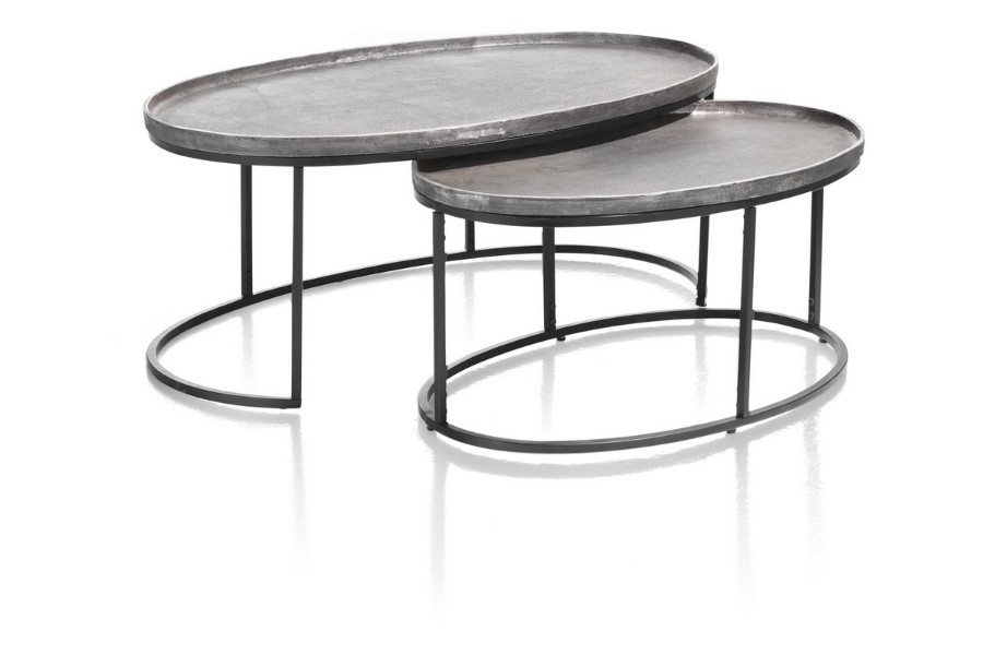 SET DE 2 TABLES BASSES BELFAST • Meubles Belot à Soignies