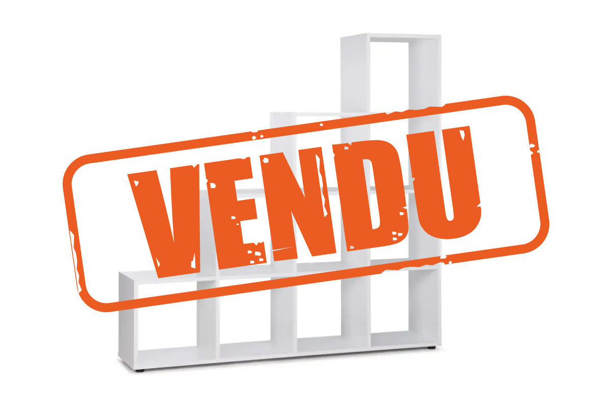 ETAGERE BERGAMO 10 CUBES BLANC VENDU OUTLET
