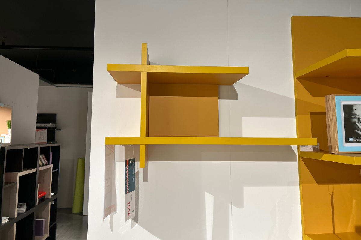ETAGERE PEPS JAUNE expo