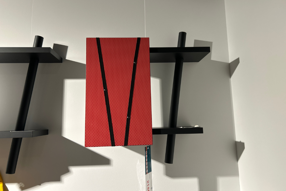 ETAGERE PEPS LAMBRIS ROUGE