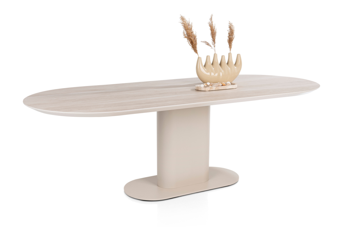 TABLE BRIANTO 240CM CREME • Meubles Belot à Soignies