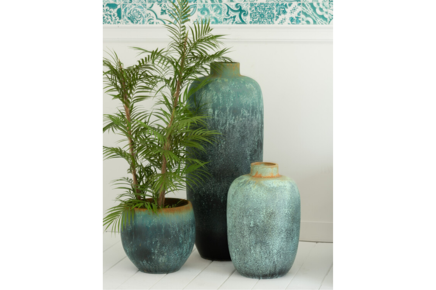 VASE VINTAGE CER AZUR SMALL  AMBIANCE 2